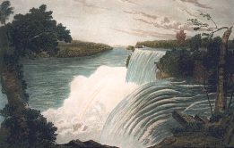 fine art engraving of niagara falls