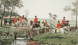 The Death, fox hunting print