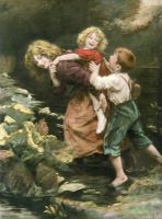 Piggy Back (Children Playing)