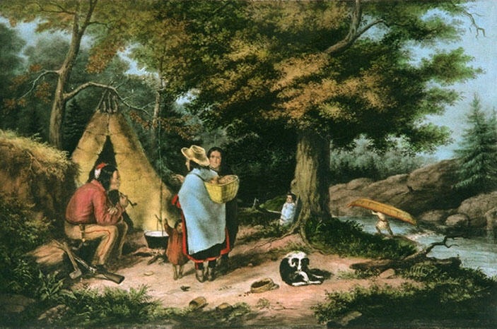 Indian Encampment, Caughnawag