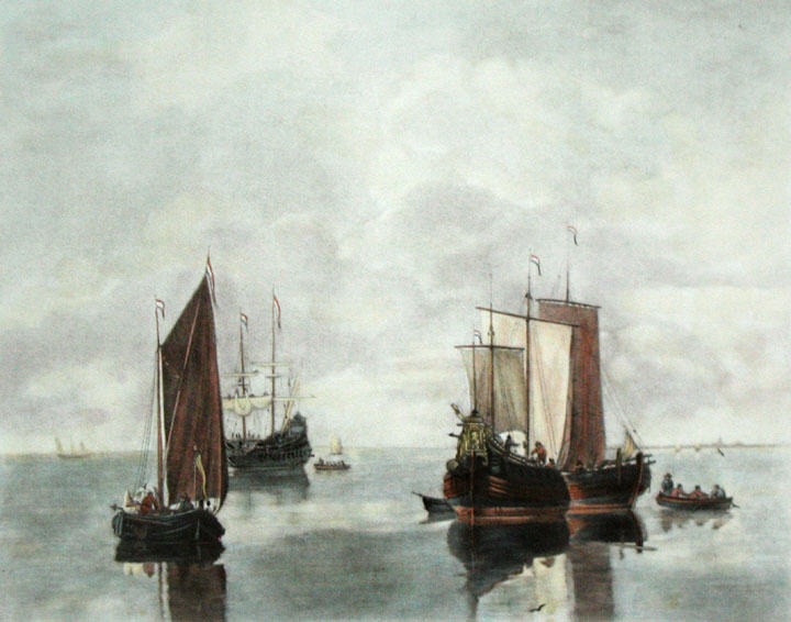 Ships in a Calm