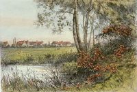 Village Through the Willows