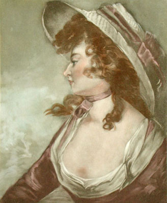 Lady facing left