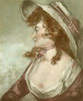 Lady facing left