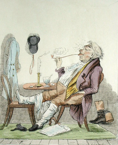 Enjoying a Pipe