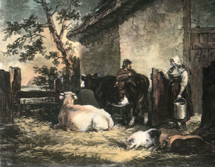 Milkmaid and Cowherd