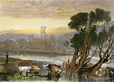 Kirkstall Abbey on River Aire