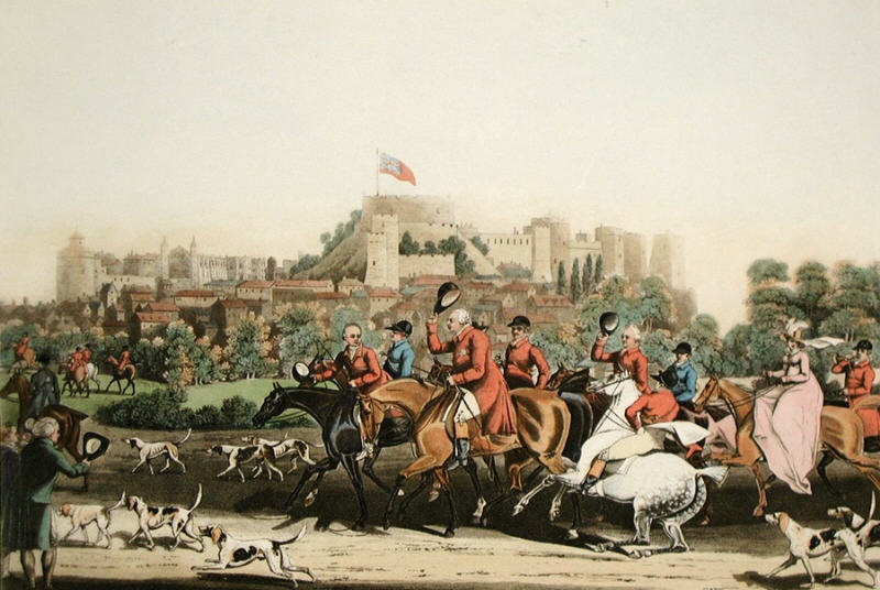 King George III Rtn from Hunt
